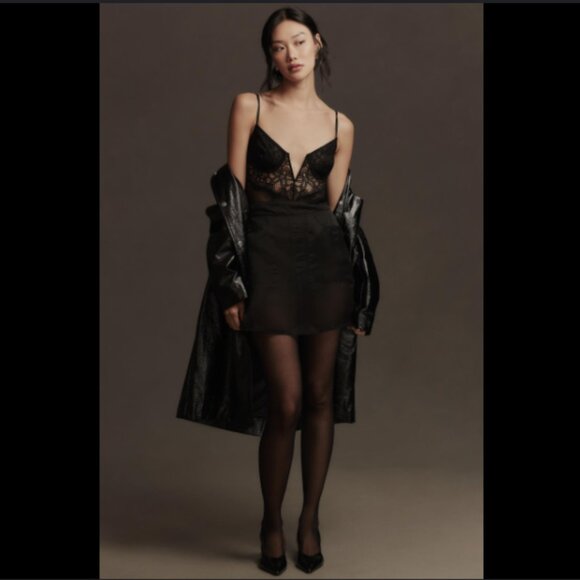 Brand New Pilcro Sheer Organza Mini Skirt - Picture 3 of 9